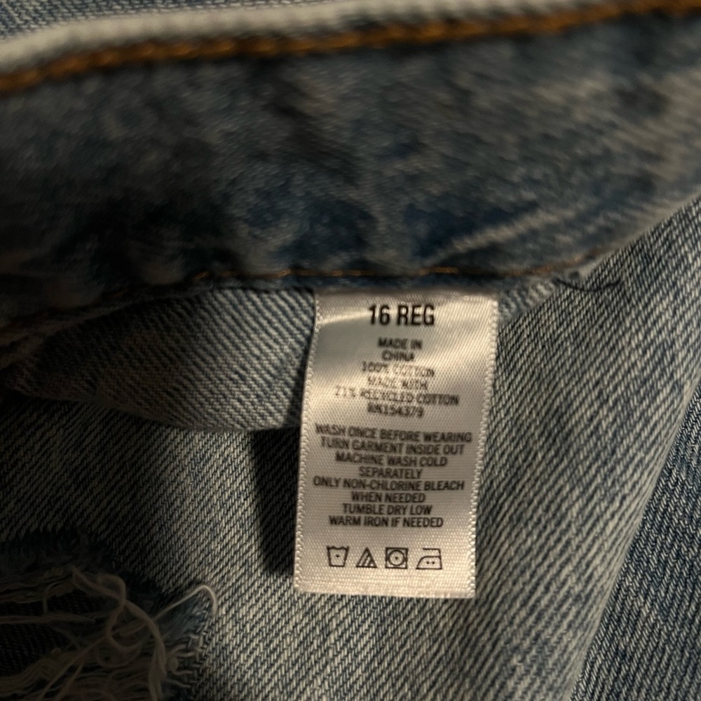 Aeropostale High Rise Baggy Distressed Jean - Picture 10 of 11